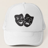 喜劇の悲劇の戯曲劇場のマスク キャップ (正面)