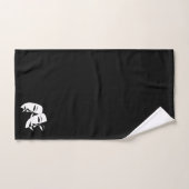 喜劇の悲劇の白黒シアターマスクバス バスタオルセット (ハンドタオル)