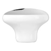 喜劇の悲劇の銀の劇場のマスク セラミックノブ (側面)