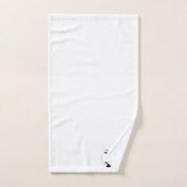 喜劇の悲劇の黒と白の劇場用マスク バスタオルセット (ハンドタオル)