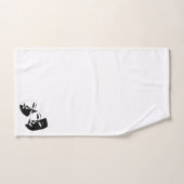 喜劇の悲劇の黒と白の劇場用マスク バスタオルセット (ハンドタオル)