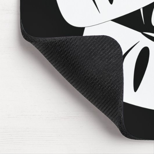 喜劇の悲劇の黒と白の劇場用マスク マウスパッド (コーナー)