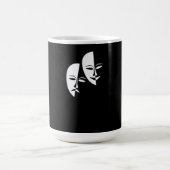 喜劇の悲劇を隠す俳優の贈り物 コーヒーマグカップ (中央)