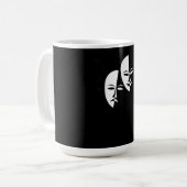 喜劇の悲劇を隠す俳優の贈り物 コーヒーマグカップ (正面左)