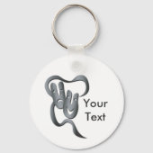 喜劇の悲劇グレーシアターマスクキーチェーン キーホルダー (正面)