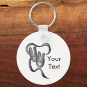 喜劇の悲劇グレーシアターマスクキーチェーン キーホルダー (正面)