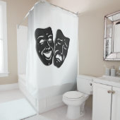 喜劇の悲劇シルバーシアターマスク シャワーカーテン (インサイチュ)