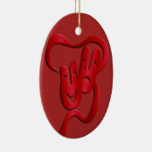 喜劇の悲劇ドラマ劇場クリスマスオーナメント セラミックオーナメント (右)