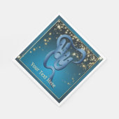 喜劇の悲劇ブルーシアターマスクカスタム スタンダードランチョンナプキン (角)