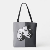 喜劇の悲劇マスク – トートバッグ (裏面)