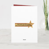 喜劇の悲劇レッドシアターマスクグリーティングカード カード (裏面)