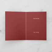 喜劇の悲劇レッドシアターマスクグリーティングカード カード (内部)