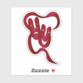 喜劇の悲劇レッドシアターマスク シール (シート)