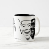 喜劇または悲劇のマグ ツートーンマグカップ (正面右)