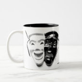 喜劇または悲劇のマグ ツートーンマグカップ (左)