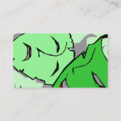 喜劇及び悲劇のマスクの劇場の芸術の名刺 名刺 (裏面)