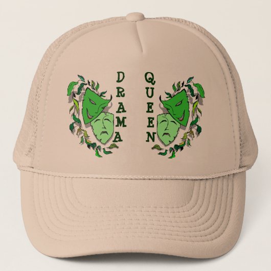 喜劇及び悲劇の劇場は~の戯曲女王の帽子を覆います キャップ (正面)
