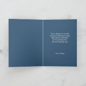 喜劇悲劇ブルーシアターマスク誕生日カード カード (内部)