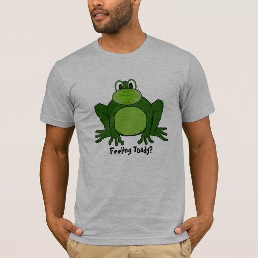 喜劇的なカエルのTシャツ-感じはへつらいますか。 Tシャツ (正面)