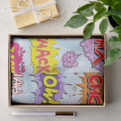 喜劇的なスタイルのガーリーな英雄のデザイン 薄葉紙 (ギフト)