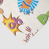 喜劇的なスタイルの英雄のガーリーなデザイン 薄葉紙 (詳細)