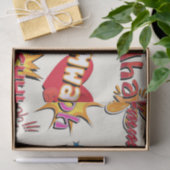 喜劇的なスタイルの英雄のガーリーなデザイン 薄葉紙 (ギフト)