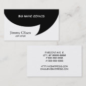 喜劇的なスピーチの泡 名刺 (正面/裏面)