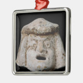 喜劇的なマスク メタルオーナメント (左)