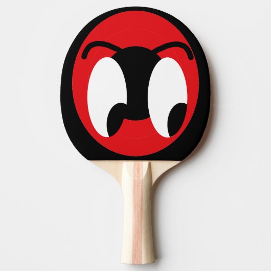 喜劇的な人物はおもしろいな笑いCricketDianeを注目します 卓球ラケット (正面)