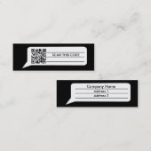 喜劇的な泡 スキニー名刺 (正面/裏面)