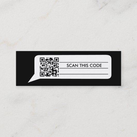 喜劇的な泡 スキニー名刺 (正面)