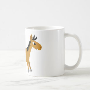 喜劇的な馬 コーヒーマグカップ