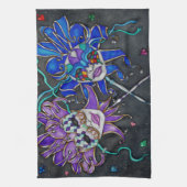 喜劇/悲劇ジェスターマスク キッチンタオル (縦)