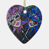 喜劇/悲劇ジェスターマスク セラミックオーナメント (右)