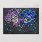 喜劇/悲劇ジェスターマスク ポストカード (正面)