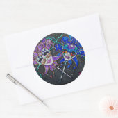 喜劇/悲劇ジェスターマスク ラウンドシール (封筒)