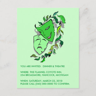 喜劇·悲劇招待状ディナー劇場映画 招待状