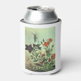 喜多川歌麿 花-1806 自然 つる 草花 ヴィンテージ 缶クーラー