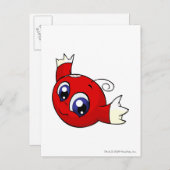 喜子レッド ポストカード (正面/裏面)