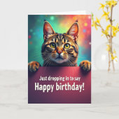 喜寿誕生日タビーカード カード (黄色い花)