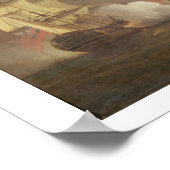 喜望峰のアクション1757年3月9日 ポスター (角)