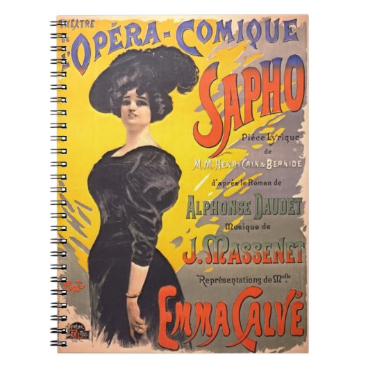喜歌劇Playbill 1897年 ノートブック (正面)