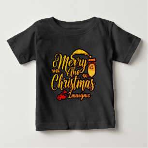 「喜祝び聖降誕祭デザイン」 ベビーTシャツ