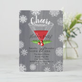 喝采の休日のカクテルのパーティの招待状 招待状 (スタンド正面)