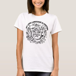 喧嘩が愛情表現 - 面白い喧嘩猫 Tシャツ