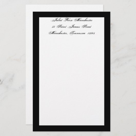 喪に服した文房具 (正面/裏面)