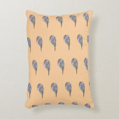 喪に服した鳩の写真枕 アクセントクッション (正面(垂直))