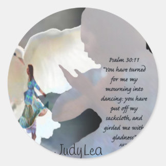 喪に服している踊り ラウンドシール