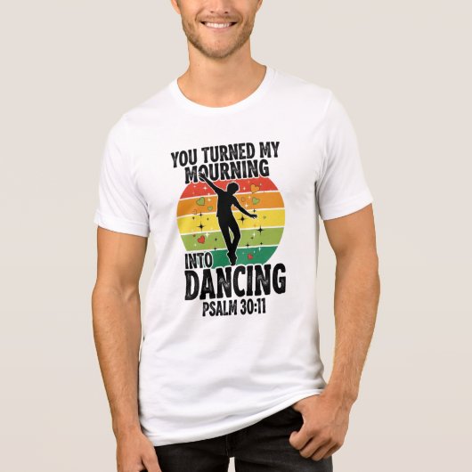 喪に服すことをダンスに変えるデザイン トライブレンドＴシャツ (正面)