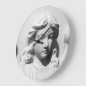 喪に服すフォールンエンジェル ラージ壁時計 (傾斜)